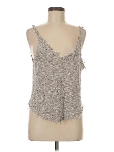 Pre-owned Project Social T Tank Top Gray Halter Neckline Tops