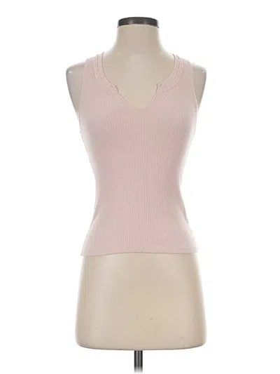 Pre-owned Project Social T Tank Top Pink Halter Neckline Tops