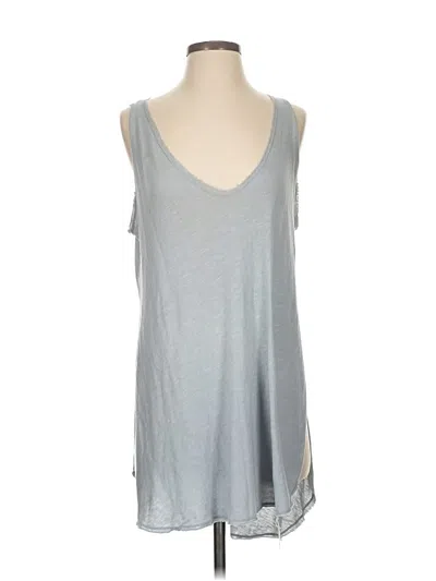 Pre-owned Project Social T Tank Top Silver Cold Shoulder Neckline Tops