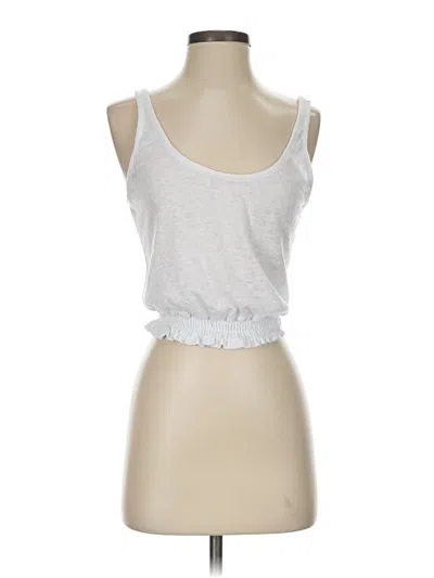 Pre-owned Project Social T Tank Top Silver Strapless Neckline Tops
