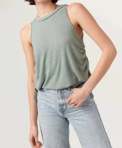 Project Social T Teddi Bubble Tank Top In Chameleon In Green