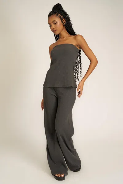 Project Social T Tempted Pointelle Pant In Gray
