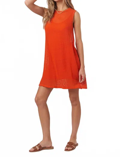 PROJECT SOCIAL T TERA MINI DRESS IN FIESTA RED