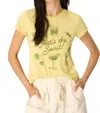 Project Social T That's The Spirit Tee In Celery Green In Multi