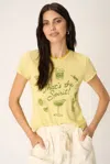 Project Social T That's The Spirit Tee In Celery Green In Multi