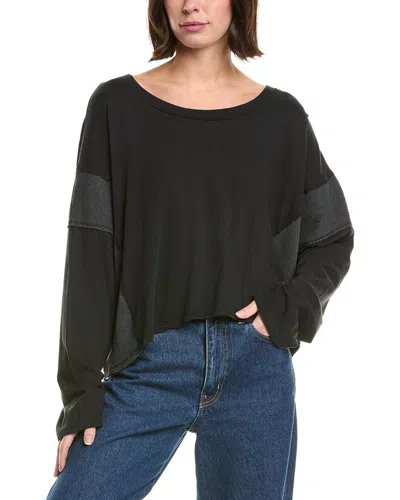 Project Social T Time-out Thermal Shirt In Black