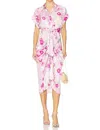 Project Social T Tori Dress In Pink Hydrangea In Pink