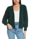 Project Social T True Gem Chenille Cardigan In Gray