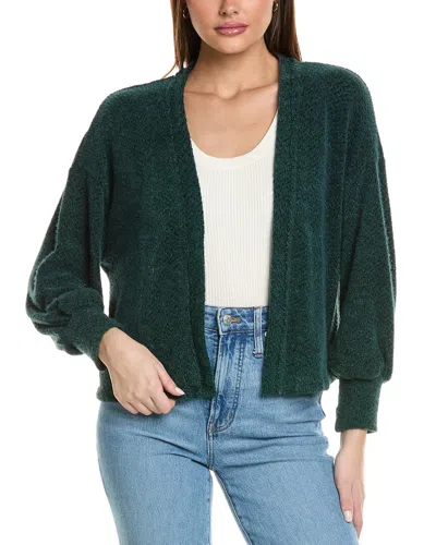 Project Social T True Gem Chenille Cardigan In Green