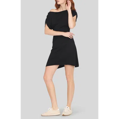 Project Social T Violeta Asymmetrical Minidress In Black