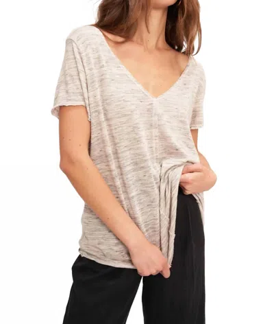 Project Social T Wearever Marled Tee In Ivory In Neutral
