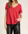 Project Social T Wearever Tee In Red Dahlia In Red