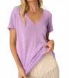Project Social T Wearever V-neck Tee In Purple Magic In Purple
