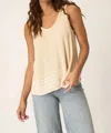 Project Social T Weekend Vibes Sweater Rib Tank In Chalk In Neutral