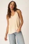 Project Social T Weekend Vibes Sweater Rib Tank In Chalk In Neutral