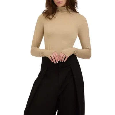 Project Social T Westwood Mock Neck T-shirt In Neutral
