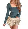 Project Social T Whats The Scoop Top In Pine In Blue