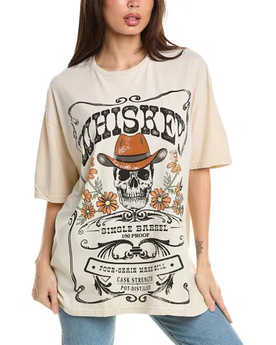 Project Social T Whiskey 100 Oversized T-shirt In Beige