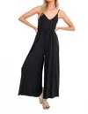 Project Social T Wide Leg Jumpsuit In Black In Black