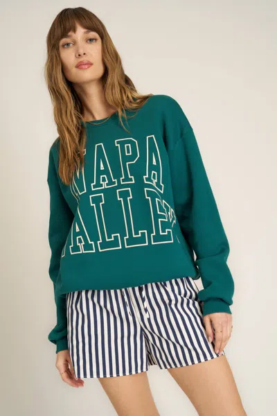 Project Social T Wild Cats Oversized Sweatshirt In Green