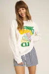 Project Social T Wild Cats Oversized Sweatshirt In Neutral
