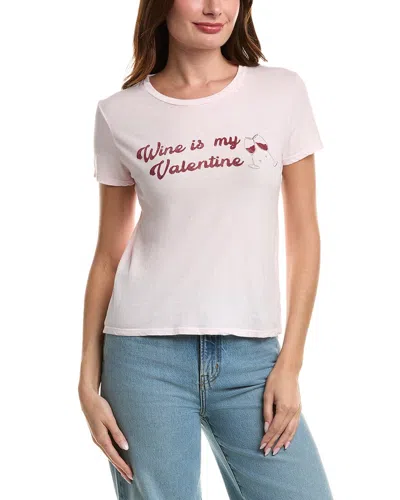 Project Social T Wine Is My Valentine T-shirt In Pink