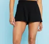 Project Social T Women's Rosa Smocked Short In Black In Black