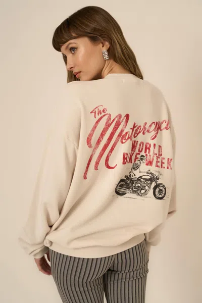 Project Social T World Bike Week Sweatshirt In White