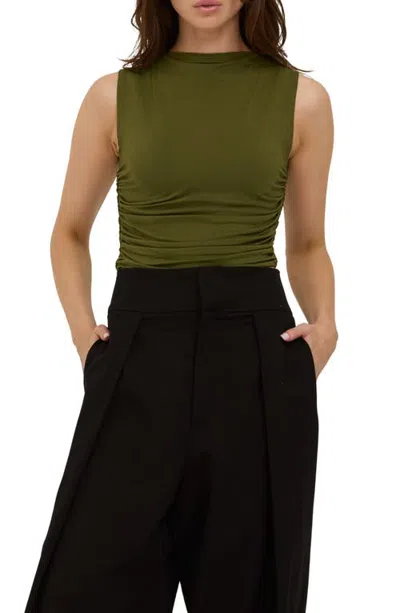 Project Social T Wyatt Ruched Side Tank In Green