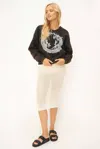 Project Social T Year Of Dragon Cut Crew Sweatshirt In Black