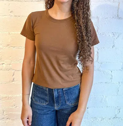 Project Social T You Got It Washed Baby Tee In Gingerbread In Multi