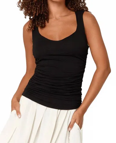 Project Social T Yulia Sweetheart Seamless Tank In Black
