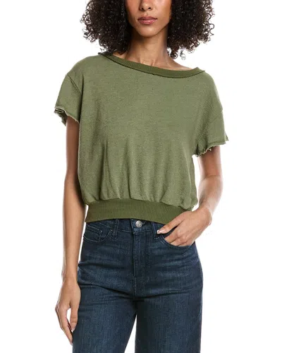 Project Social T Zaya Textured Crewneck T-shirt In Green