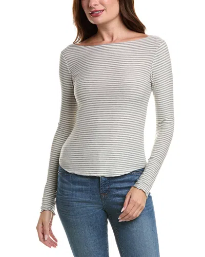PROJECT SOCIAL T PROJECT SOCIAL T ZINNIA STRIPED BOAT NECK T-SHIRT