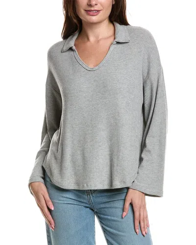 Project Social T Zoey Brushed Rib Collared Pullover