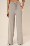 Project Social T Zoey Brushed Rib Pant In Gray