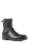 Project Twlv Lowrider Boot In Black Washed Leather