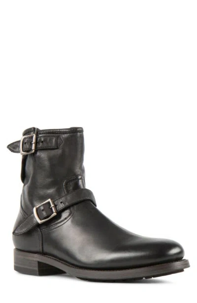Project Twlv Lowrider Boot In Black Washed Leather
