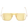Projekt Produkt Regina Pyo Rp-09 Matte Square Aviator Sunglasses In Yellow