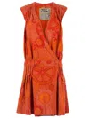 Projet Alabama Sunshine Patterned Wrap Dress In Yellow
