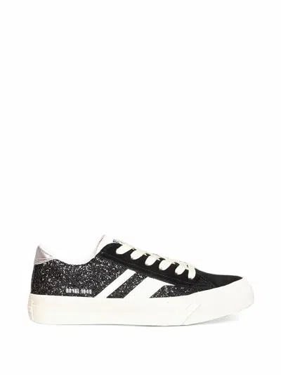 Pro-keds Classic Glitter-effect Royal Sneakers In Black