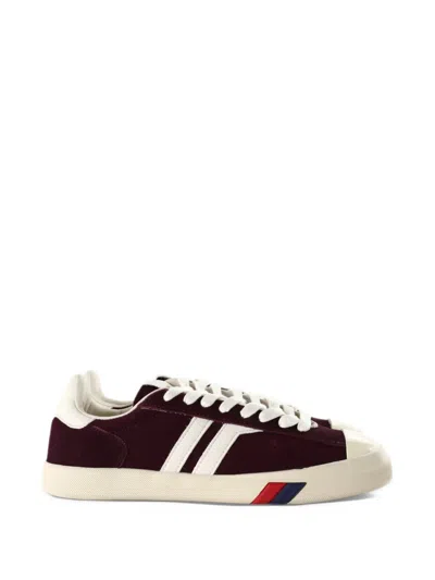 Pro-keds Court Ace Suede-panelled Sneakers In Red