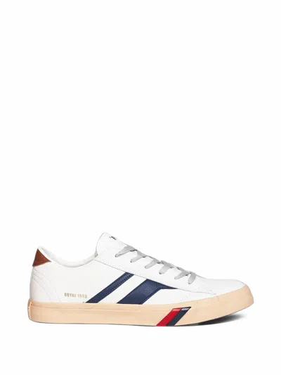 Pro-keds Leather Panelled Sneakers In White
