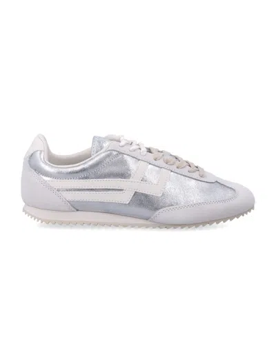 Pro-keds Racer 77 Metallic Silver Low-top Sneakers In White