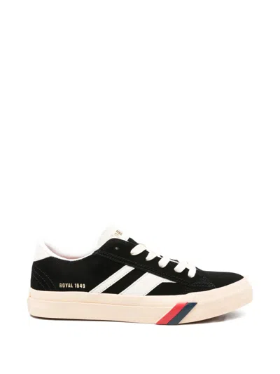 Pro-keds Royal Classic Striped Sneakers In Black