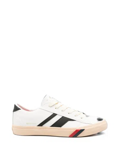 Pro-keds Side-stripe Sneakers In White