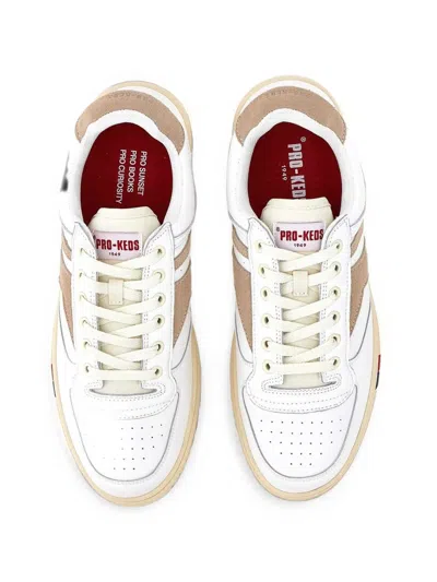 Pro-keds Sky Suede-panel Sneakers In White