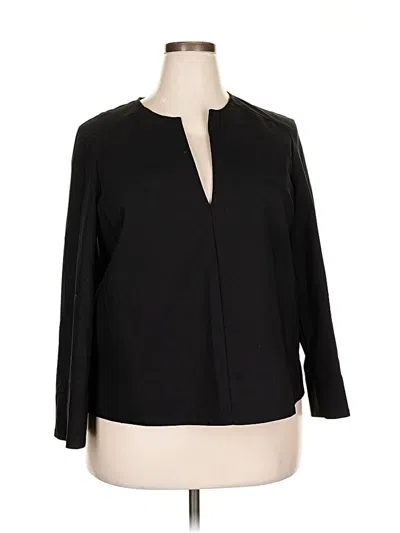 Pre-owned Prolōgue 3/4 Sleeve Blouse In Black
