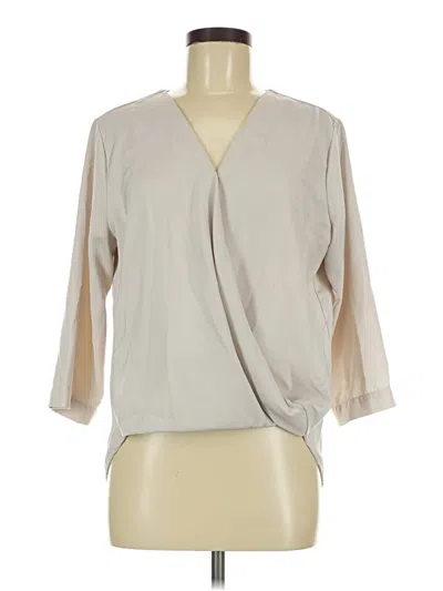 Pre-owned Prolōgue 3/4 Sleeve Blouse In Gray