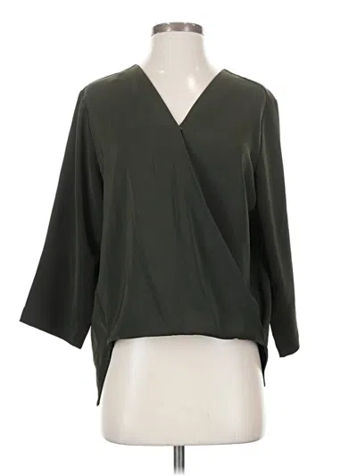 Pre-owned Prolōgue 3/4 Sleeve Blouse In Green